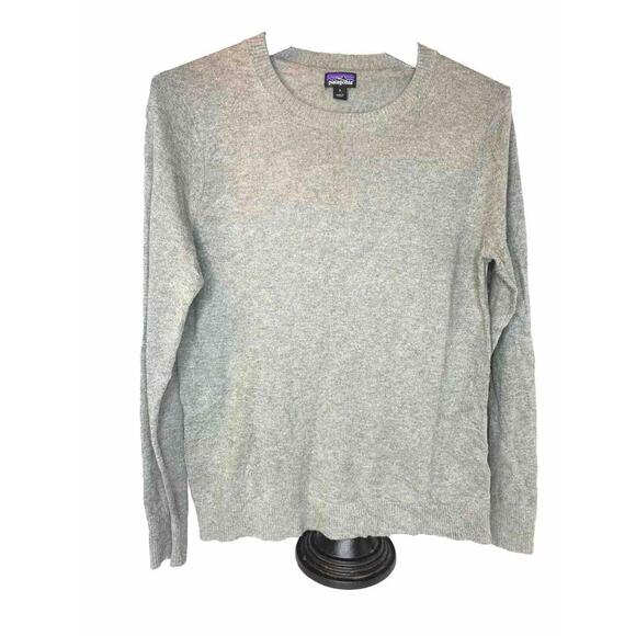 Patagonia Tops - Patagonia Worn Wear Sweater Grey Organic Cotton, Woman’s, Size Small